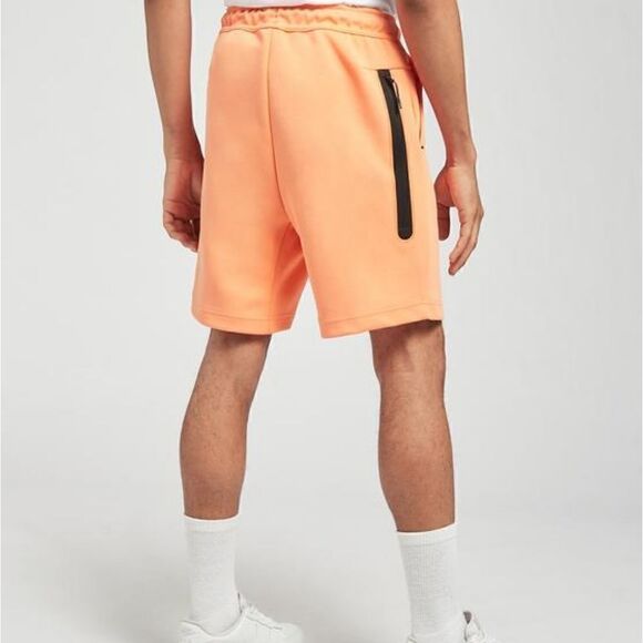 Nike Tech Pack Fleece Mens Shorts Orange Black New CU4503-835 Zipper Pocket NSW - Picture 4 of 6